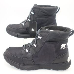 NEW Sorel Explorer II Carnival Sport Waterproof Boots Black Women's Size 11
